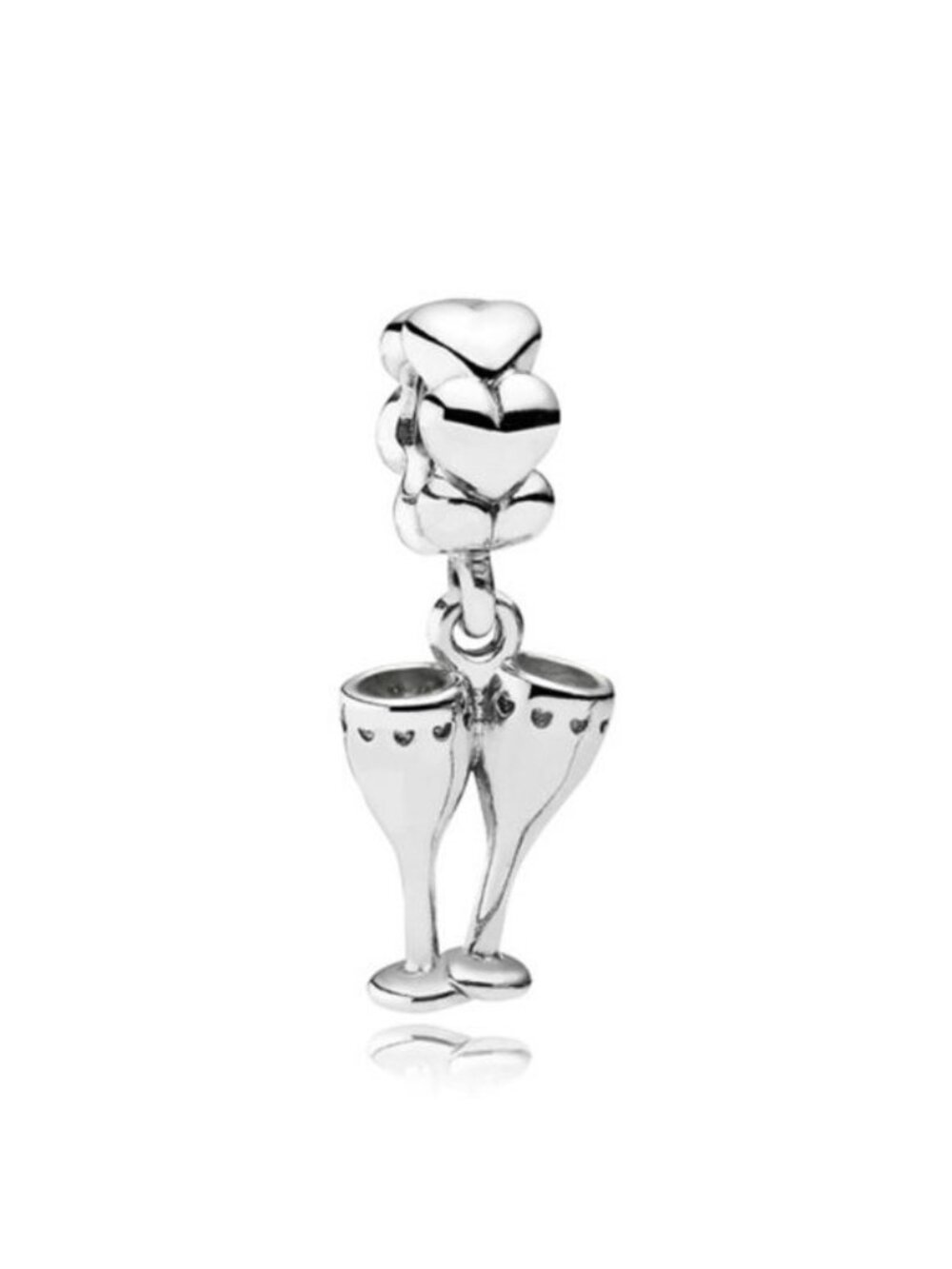 Pandora Sterling Silver Cheers Champagne Flute Celebration Dangle Bead -791150